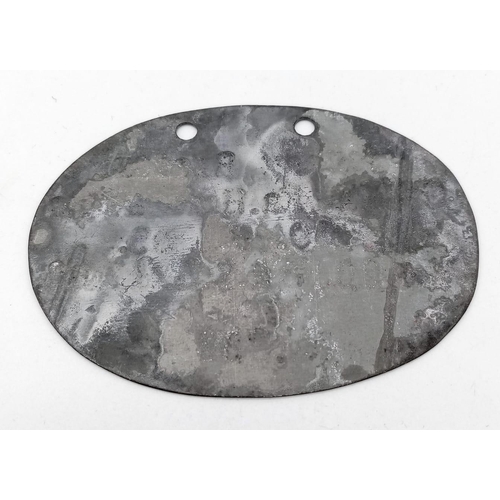 957 - WW1 Imperial German Dog Tag to a soldier in the Lehr Armee Regiment (Guards).