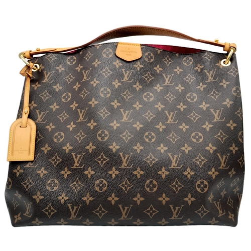 108 - Louis Vuitton Graceful Hobo Bag.
In classic Monogram canvas, this extra-roomy yet lightweight bag co... 