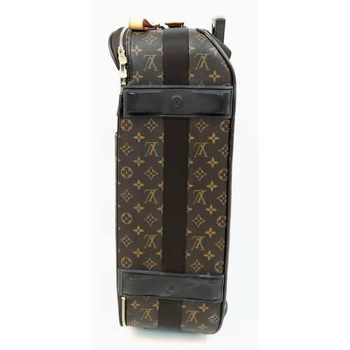 302 - A Louis Vuitton Monogram Canvas Pegase Rolling Suitcase.
37 x 55 x 20cm. Leather accents. Large outs... 