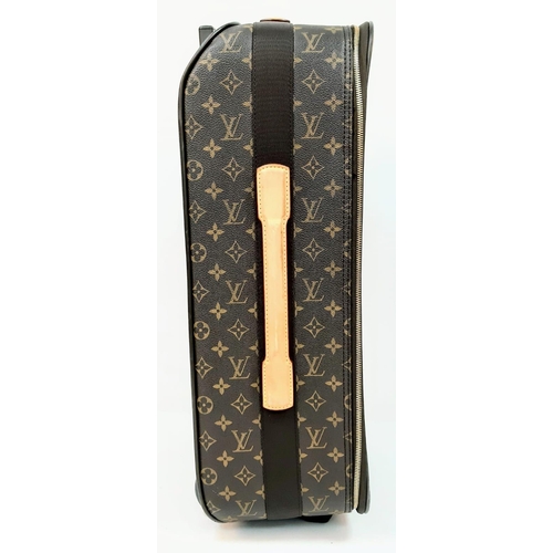 302 - A Louis Vuitton Monogram Canvas Pegase Rolling Suitcase.
37 x 55 x 20cm. Leather accents. Large outs... 