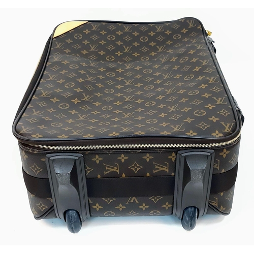 302 - A Louis Vuitton Monogram Canvas Pegase Rolling Suitcase.
37 x 55 x 20cm. Leather accents. Large outs... 