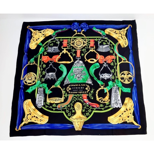 519 - Six Hermes Silk Scarves with Horse and Carriage Themes. Various designs and sizes. Please see photos... 