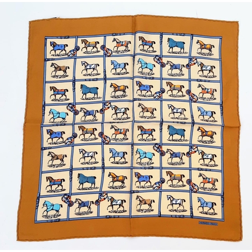 519 - Six Hermes Silk Scarves with Horse and Carriage Themes. Various designs and sizes. Please see photos... 