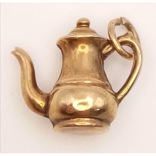 868 - 9K YELLOW GOLD TEAPOT CHARM.
WEIGHT: 0.8G

SC 5014