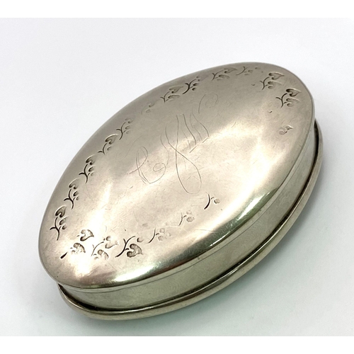 2000 - A well treasured pill/trinket box.
With no hallmarks it's difficult to date precisely, however the e... 