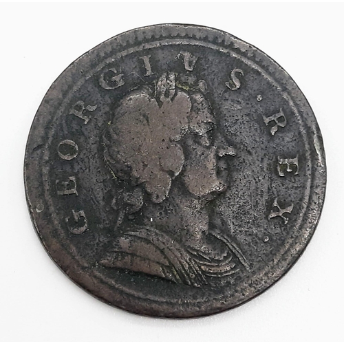 1642 - A 1724 George I Half Pence Coin.