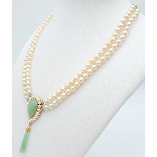 210 - A gem of a bygone era. A vintage, LOTUS CLASSIC sterling silver and pearl necklace with adventuring ... 