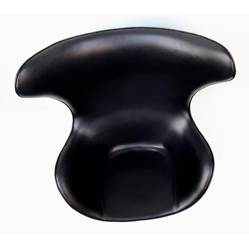 120 - A signed Fritz Hansen example of Arne Jacobsen
Egg chair, dated December 1963 in the original black ... 