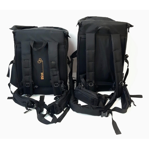 1645 - Two THIRST SOLUTION backpacks. 
The ultimate in MOBILE DRINK VENDING.
Each backpack holds 11.3 litre... 