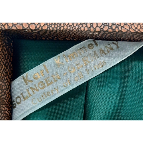 1958 - 1940's, 3 Piece KARL KIMMEL SOLIGEN, KNIFE CUTLERY SET in original Presentation Box.
Just in time fo... 