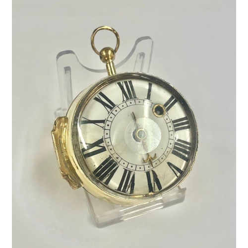 2 - Rare 1600s Oignon single hand Pocket Watch, Girod Copet. French Gilt c1680, Ticks if touch the fly w... 