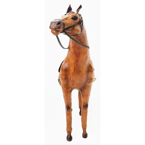 247 - An impressive Liberty of London, Leather Horse Statue.
Wonderful quality and superior craftmanship, ... 