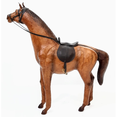 247 - An impressive Liberty of London, Leather Horse Statue.
Wonderful quality and superior craftmanship, ... 