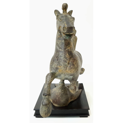 617 - A Chinese Bronze Sculpture of the 'Flying Horse of Gansu'.
The original sculpture was created in 200... 