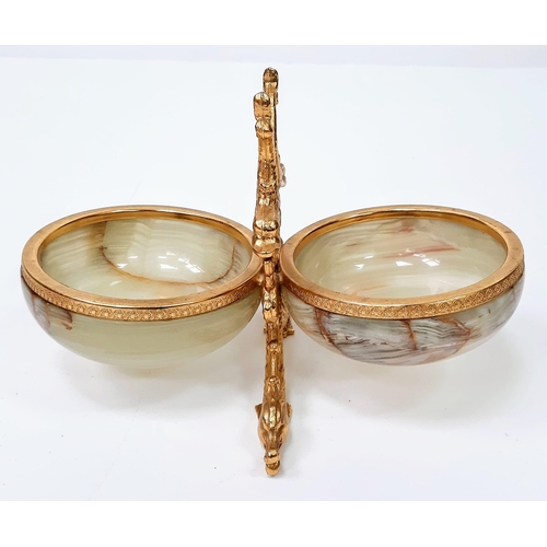 821 - 1960's Green Onyz Vide Poche Trays.
Overtly decadent, this vintage beauty in Asian inspired in the b... 