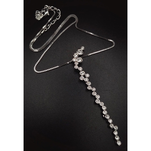 Swarovski Impression Earrings and Necklace set with detachable 