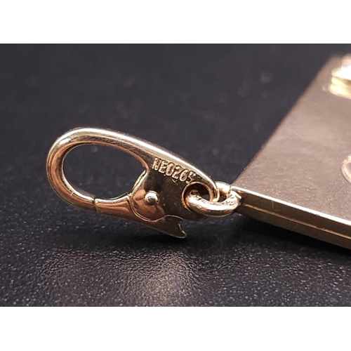 40 - GENUINE CARTIER 18K ROSE GOLD, DIAMOND SET, ENVELOPE CHARM/PENDANT.
SIZE: 2CM WIDE
WEIGHT: 7.1G

REF... 