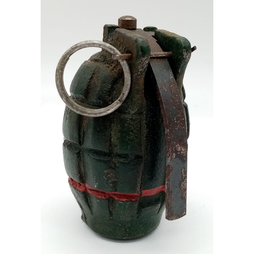 349 - INERT Israeli Made No 36 Mills Grenade. Circa late 1940s-Mid 1950’s. UK Mainland Sales Only.