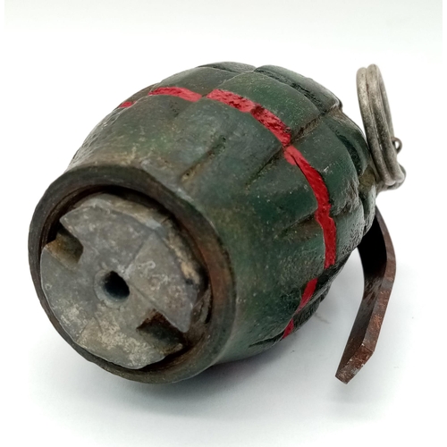 349 - INERT Israeli Made No 36 Mills Grenade. Circa late 1940s-Mid 1950’s. UK Mainland Sales Only.