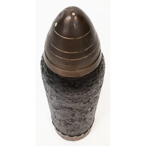 671 - INERT WW1 British 18 Pdr. Shrapnel Shell Dated 1918. UK Mainland Sales Only.