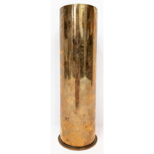 685 - INERT WW1 Trech Art Vase made from a German Shell Case. UK Mainland Sales Only.