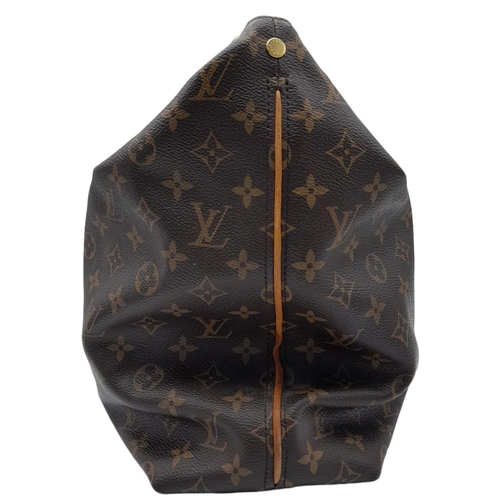 143 - Louis Vuitton Sully Bag.
Famed LV Monogrammed canvas exterior, thick tanned leather handle and gold ... 