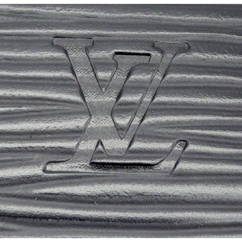 150 - Louis Vuitton Black Epi Leather Long Wallet.
Quality leather throughout, LV embossed logo on front, ... 