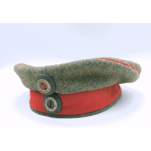 27 - WW1 Imperial German Field Cap (Feldmütze or Krätzchen). Dated 1915.