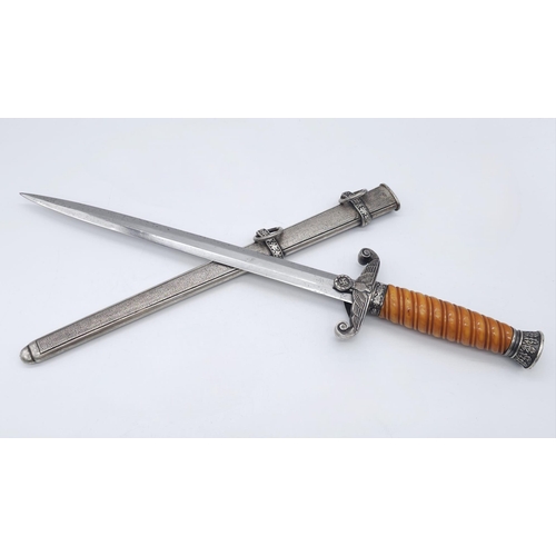 69 - 3rd Reich Army Officers Dress Dagger. Maker: Tiger.