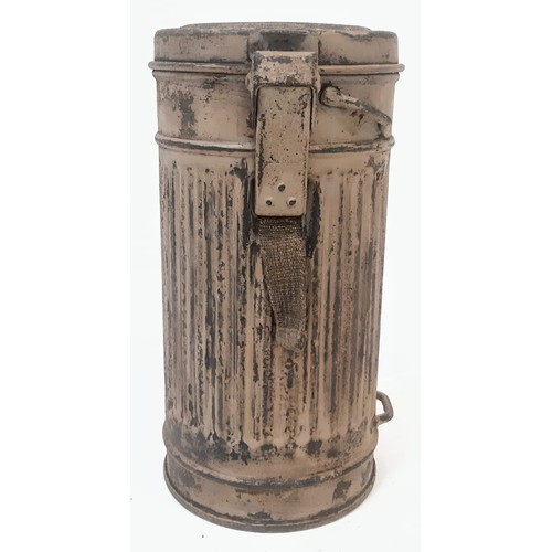 678 - WW2 German Africa Corps Gas Mask Canister. This is a very early Mk II Model which were made from 193... 