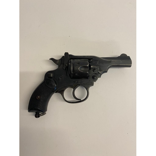 1607 - A Deactivated Webley MK IV Snub Revolver with Moving Trigger, Hammer and Rotating Cylinder. Latest E... 