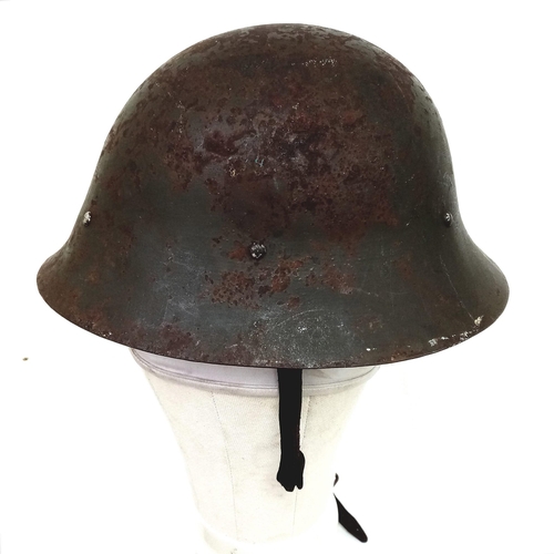 356 - WW2 Japanese Civil Defence (Home Guard) Helmet with liner.