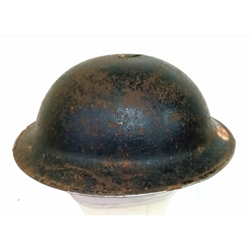 363 - WW2 British National Fire Service Brodie Helmet. The helmet of usual form with hand painted NFS deca... 