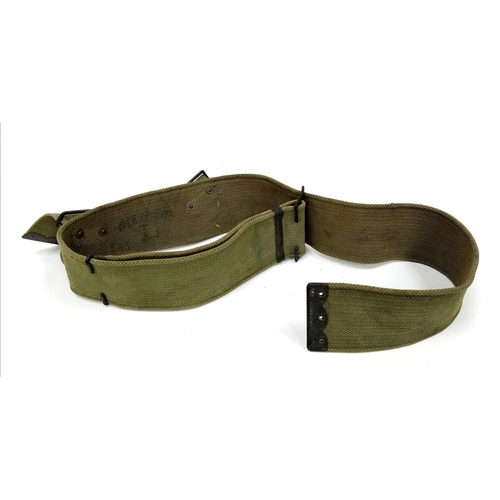 494 - WW1 British 08 Pattern Webbing Belt Dated 1916.