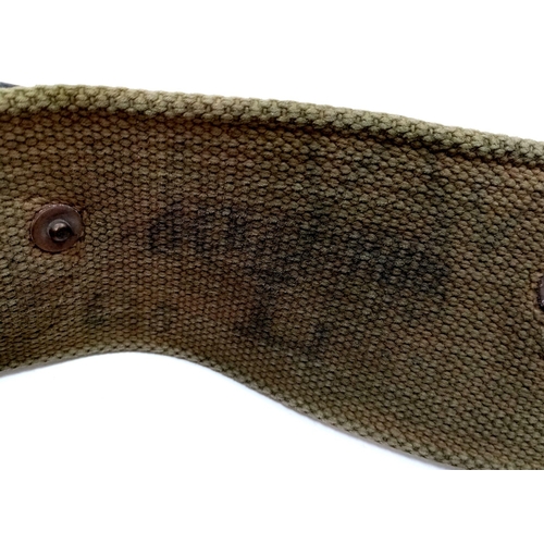 494 - WW1 British 08 Pattern Webbing Belt Dated 1916.