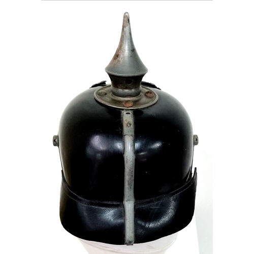 496 - WW1 Imperial German 1915 Model Enlisted Mans Pickelhaube.