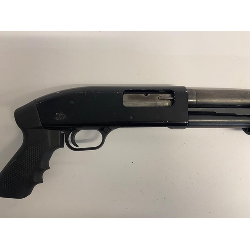 815 - A USA Deactivated Mossberg Pump Action 12 Gauge Shotgun. This model 88 gun has the latest EU spec wi... 