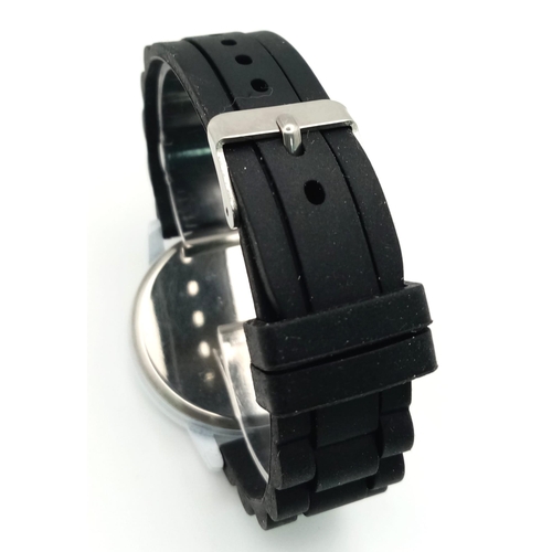 1053 - An Unworn ‘Moon’ Quartz Sports Watch by Aeon. 44mm Including Crown. Rubber Dive Strap. In Box with P... 