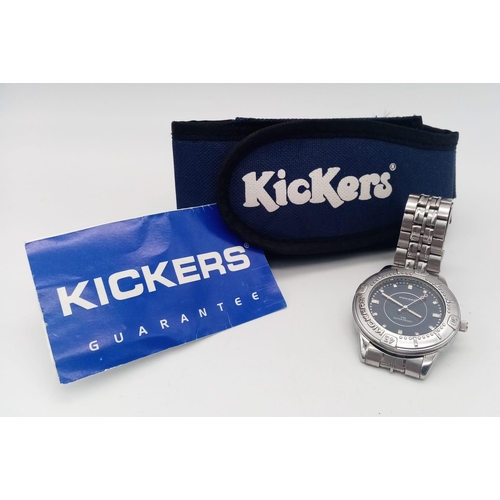 1060 - A ‘Sought after Classic, Men’s ‘Kickers’ Stainless-Steel Divers/Sports Watch. 44mm Including Crown. ... 