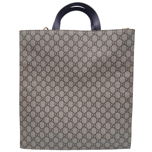 115 - Gucci Supreme 'Blind For Love' Shopper Bag.
Quality leather exterior, with canvas GG monogramed look... 