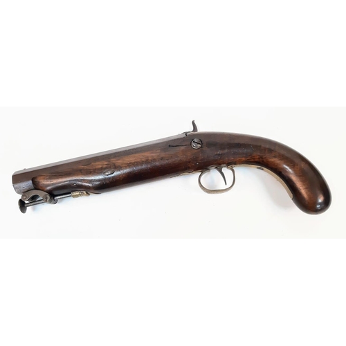 260 - A Mid 1850s Williams and Powell of Liverpool Gentleman's Pistol. Wood stock with octagonal barrel - ... 