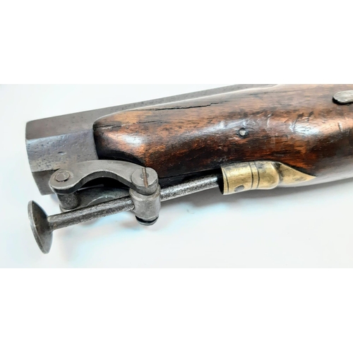 260 - A Mid 1850s Williams and Powell of Liverpool Gentleman's Pistol. Wood stock with octagonal barrel - ... 