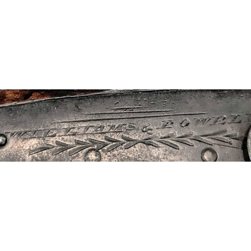 260 - A Mid 1850s Williams and Powell of Liverpool Gentleman's Pistol. Wood stock with octagonal barrel - ... 