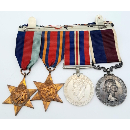 380 - An RAF WW2 long service group consisting of the 1939/45 Star, The Burma Star, the War Medal 1939/45 ... 