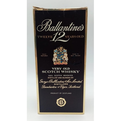 746 - A Scarce 1980’s Unopened Bottle of Ballantine’s ‘12 Year Old -Very Old
Scotch Whisky’ In Original Bo... 