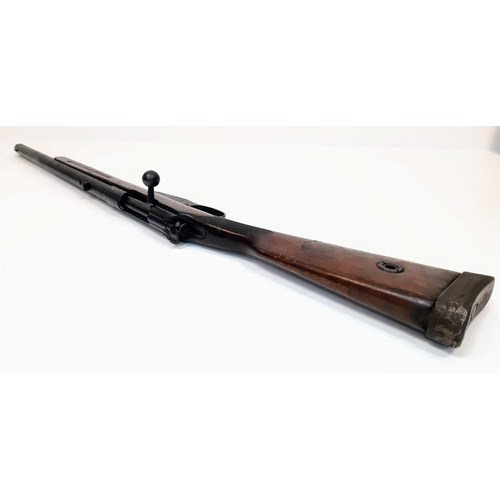 840 - A 1915 BOLT ACTION HEMBRUG HARPOON BLANC FIRING RIFLE, COME WITH DEACTIVATION CERTIFICATE . UK & Eur... 