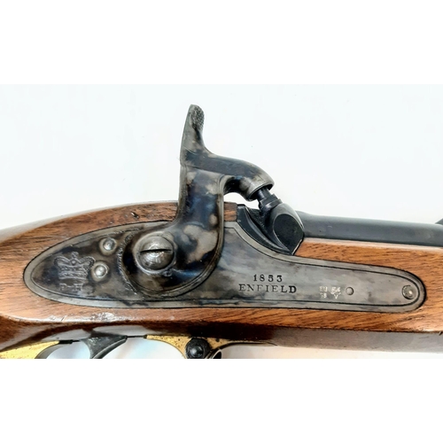 875 - AN 1853 PARKER-HALE (ENFIELD) .577 CALIBRE PERCUSSION RIFLE IN VERY NIC E CONDITION (DEACTIVATED). U... 