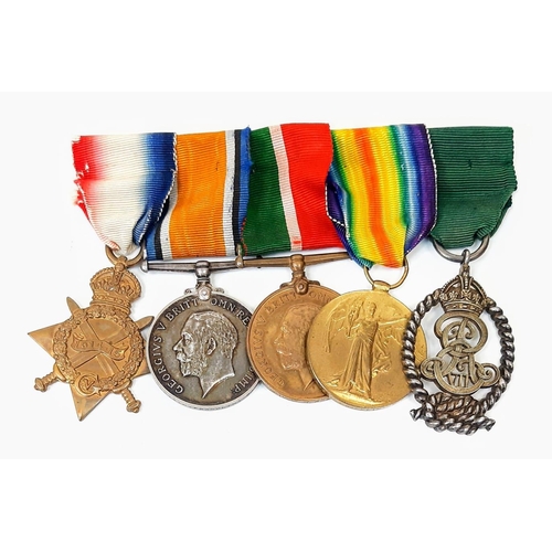 10 - An interesting WW1 and long service group of five medals to a senior Royal Naval Reserve officer who... 