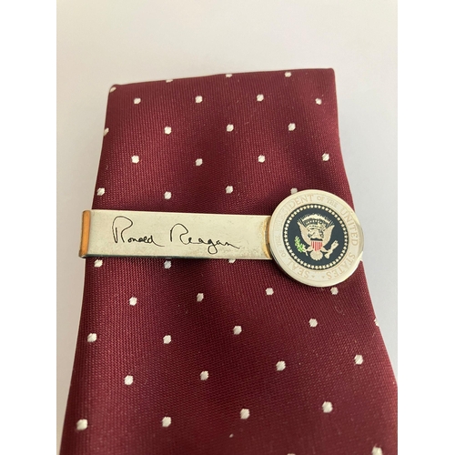 301 - Ronald Reagan tie clip with SEAL of THE UNITED STATES. These tie clips could not be purchased and we... 