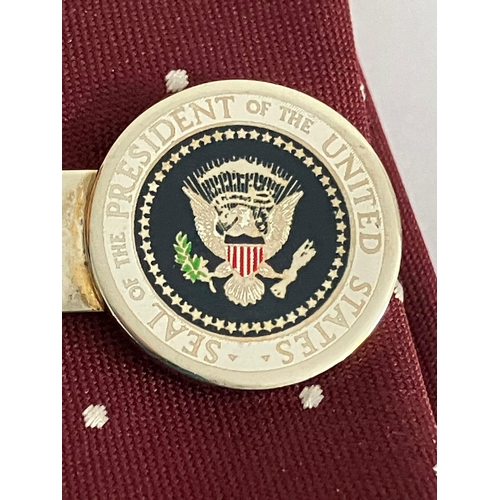 301 - Ronald Reagan tie clip with SEAL of THE UNITED STATES. These tie clips could not be purchased and we... 